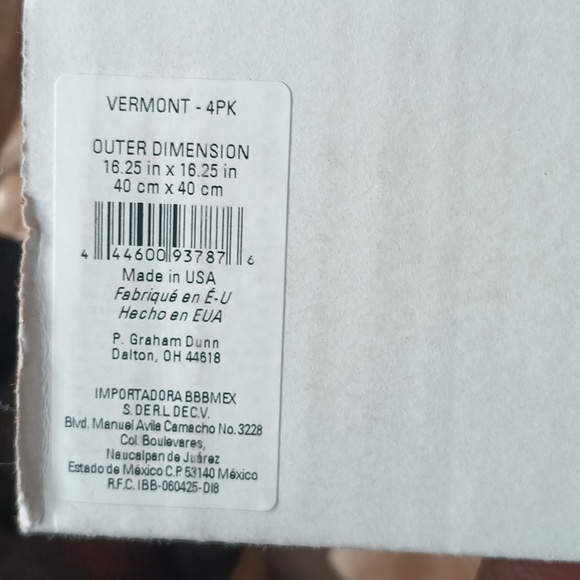 Vermont 4-pack Home Decor - Picture 3 of 4